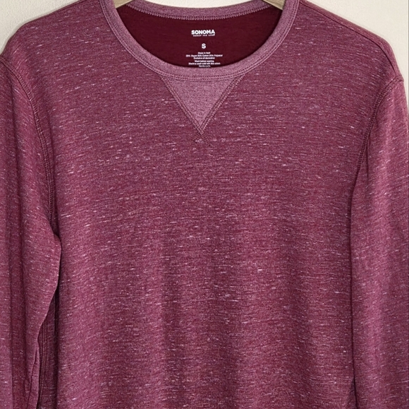 Sonoma | Heathered Red Long Sleeve Tee Mens Size Small - Picture 2 of 5